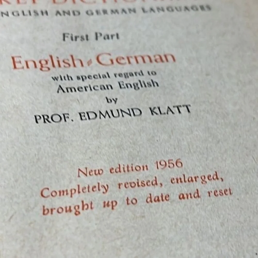 N/A 1961 langenscheidts